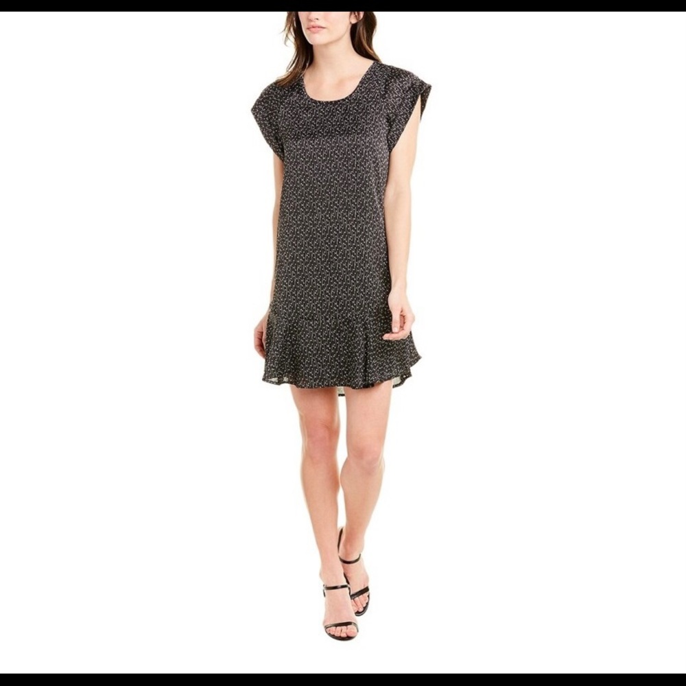Joie Carlen Print Flounce Shift Dress
